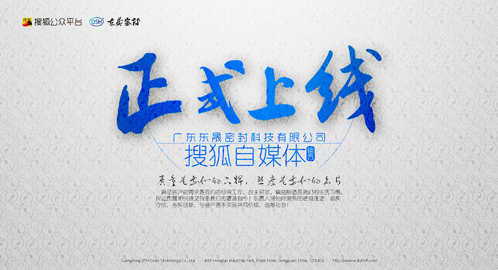 廣東東晟密封科技有限公司官方搜狐自媒體全面上線啦！歡迎您的到來(lái)