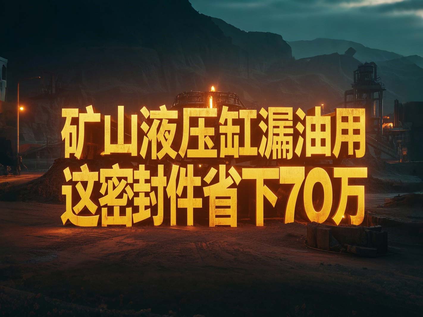 液壓缸老是漏油？礦山上用這密封件，一年省下70萬(wàn)！?