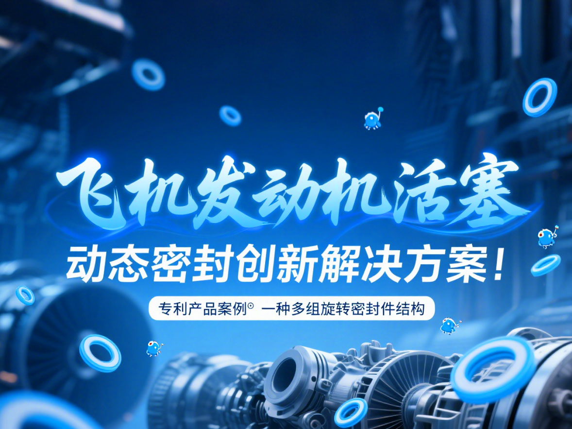 專利產(chǎn)品案例 ? 一種多組旋轉(zhuǎn)密封件結(jié)構(gòu)：飛機(jī)發(fā)動機(jī)活塞動態(tài)密封創(chuàng)新解決方案！