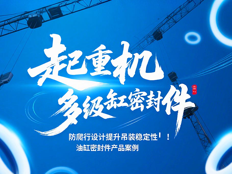 起重機(jī)多級(jí)油缸密封件！防爬行設(shè)計(jì)提升吊裝穩(wěn)定性?！