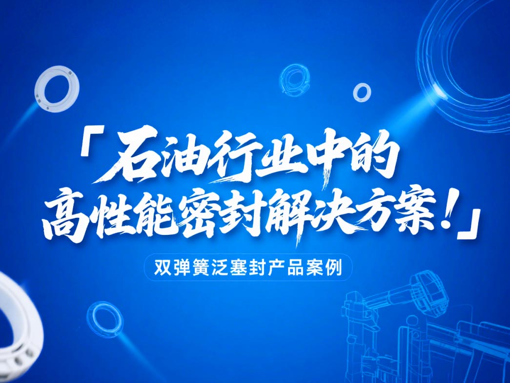 ?雙彈簧泛塞封產(chǎn)品案例 ? 石油行業(yè)中的高性能密封解決方案！?