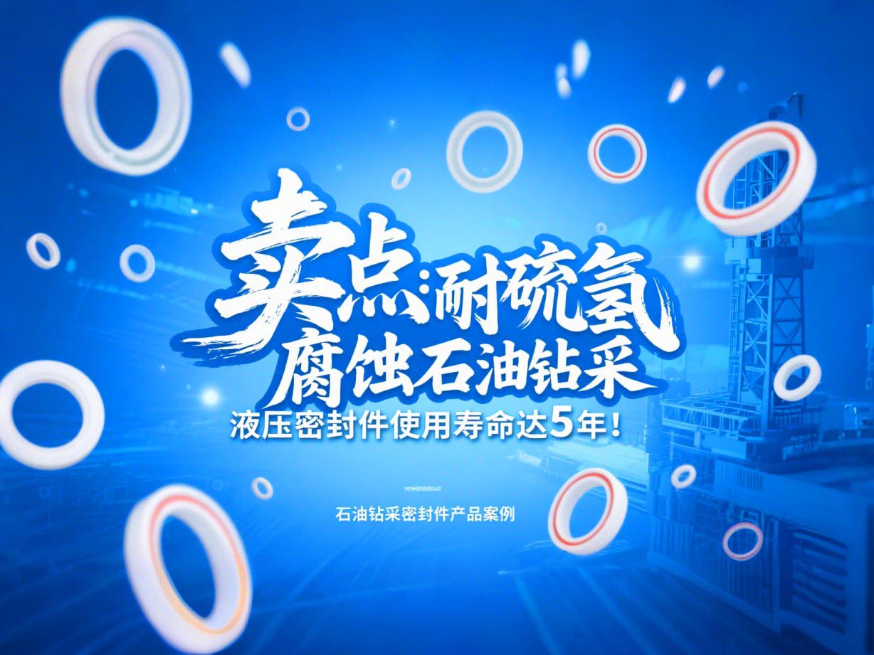 賣點(diǎn)?：耐硫化氫腐蝕！石油鉆采液壓密封件使用壽命達(dá)5年！